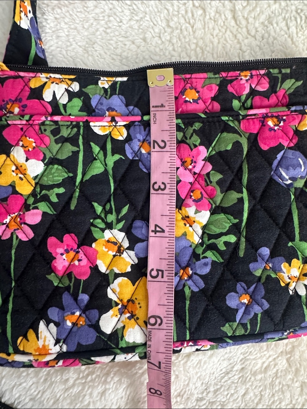 New Vera Bradley Quilted Floral Wildflower Garden Crossbody Purse Bag Wallet Set - Picture 8 of 9
